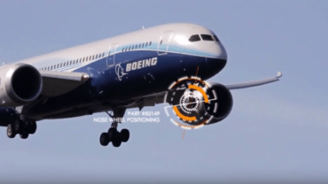 nose wheel positioning for boeing aircraft